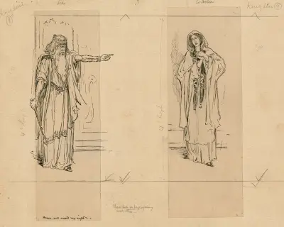 Lear, Cordelia av Louis Rhead