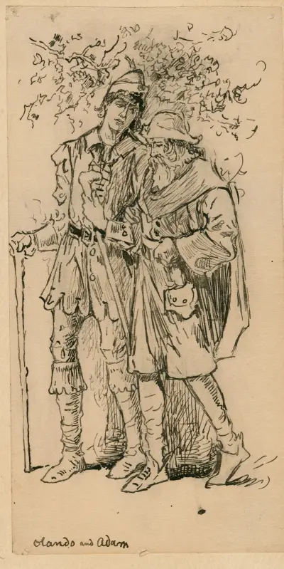 Olando und Adam von Louis Rhead