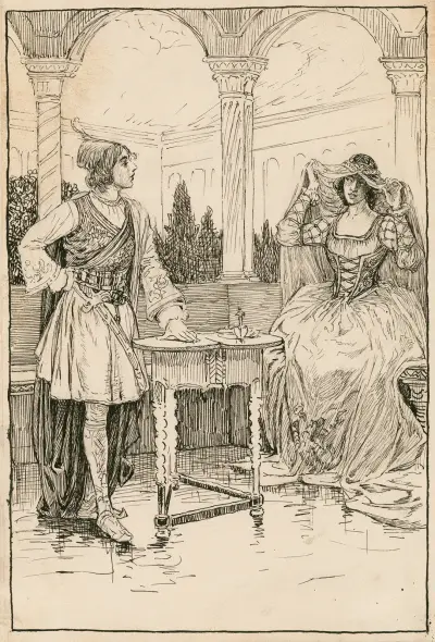 Olivia – Ich ziehe den Vorhang zurück und zeige euch das Bild von Louis Rhead