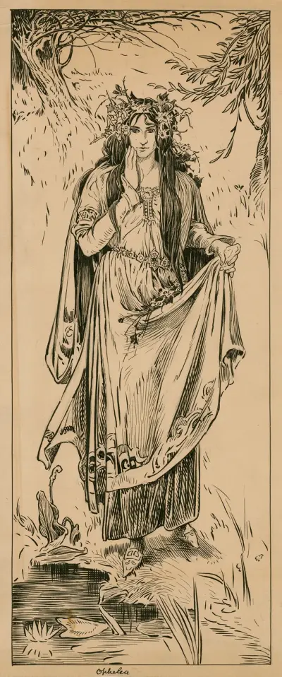 Ophelia von Louis Rhead