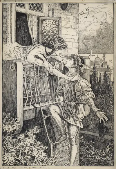 Romeo und Julia. Ich muss fort und leben, oder bleiben und sterben von Louis Rhead