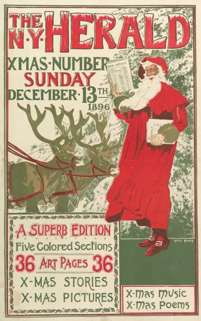 The New York Herald; XMAS Number von Louis Rhead