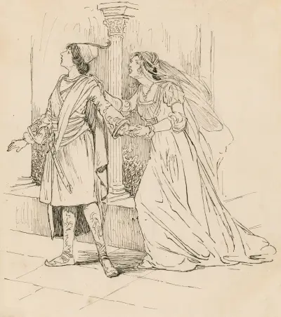 Was ihr wollt, Olivia wirbt um Viola von Louis Rhead