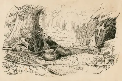 Zwei Herren aus Verona, Valentin als Hauptmann der Räuber von Louis Rhead