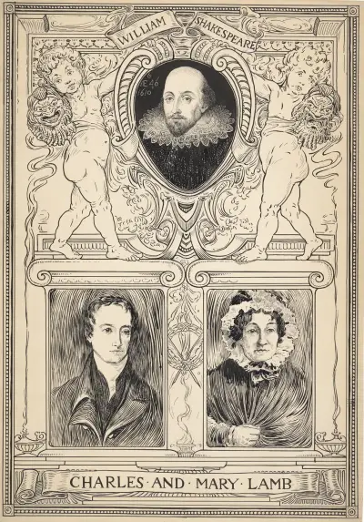 William Shakespeare ; Charles und Mary Lamb von Louis Rhead