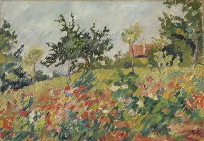 Blommande fält av Louis Valtat
