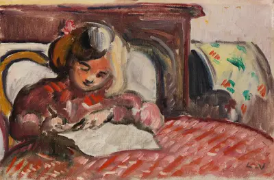 Skrivande barn av Louis Valtat