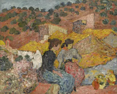 Espagnoles à la fontaine von Louis Valtat
