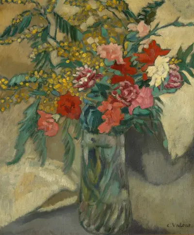 Fleurs dans un vase av Louis Valtat