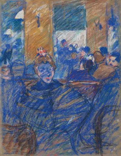 Damen på kaféet av Louis Valtat