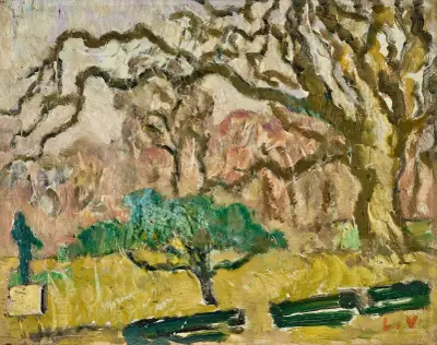 Det gröna trädet och den stora eken av Louis Valtat