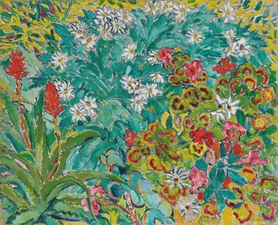 Blomsterrabatt av Louis Valtat