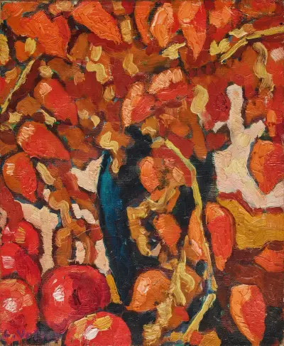 Physalis och äpplen av Louis Valtat