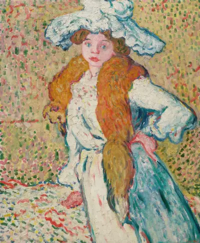 Suzanne med räv av Louis Valtat