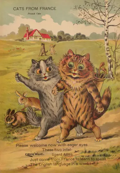 Katzen aus Frankreich von Louis Wain