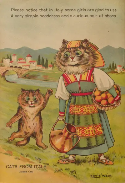 Katzen aus Italien von Louis Wain