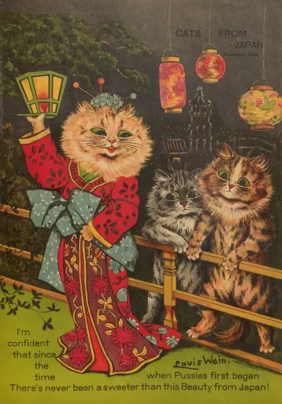 Katzen aus Japan von Louis Wain