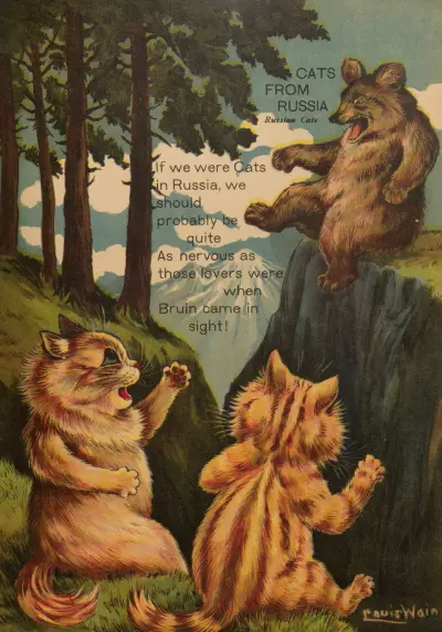 Katzen aus Russland von Louis Wain
