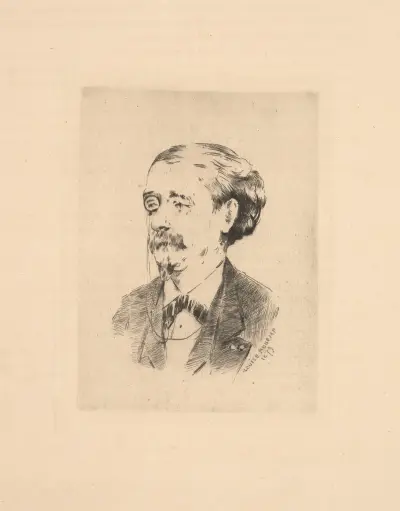 Jules Claretie, 1879 – nr 1 av Louise Abbéma