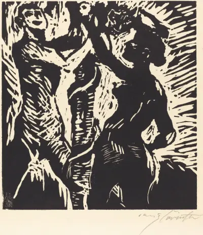 Adam and Eve (Der Sündenfall) von Lovis Corinth