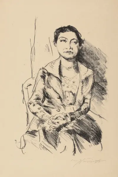 Porträtt av en ung dam (Anneliese Halbe) av Lovis Corinth