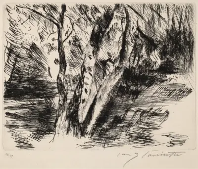 Birch Trees in the Tiergarten von Lovis Corinth