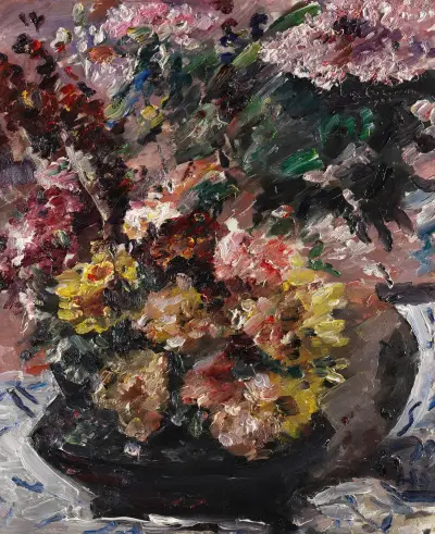 Blumen im Bronzekübel von Lovis Corinth