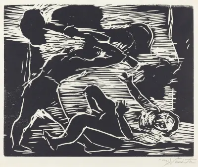 Cain and Abel (Brudermord) von Lovis Corinth