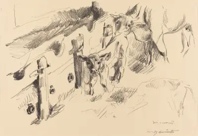 Calves (Kälber) von Lovis Corinth