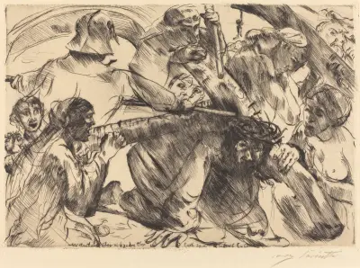 Christus trägt das Kreuz von Lovis Corinth