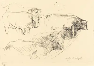 Cows (Kühe) von Lovis Corinth