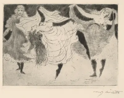 Dansare (Tanzerinnen) av Lovis Corinth