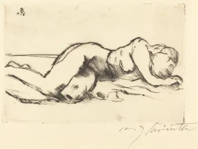Kvinnlig nakenakt av Lovis Corinth