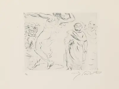 Gastmahl des Trimalchio 11 av Lovis Corinth