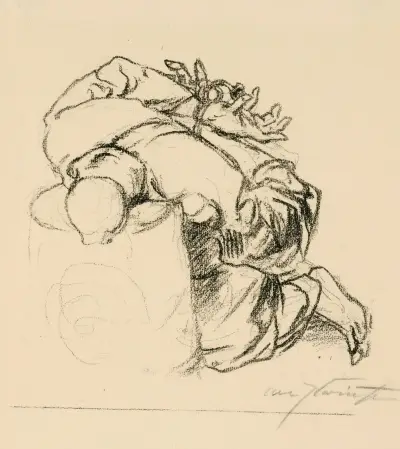 Gefesselte Figur (ev. Isaak) von Lovis Corinth