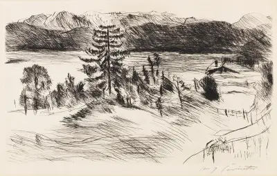 Große Walchenseelandschaft av Lovis Corinth