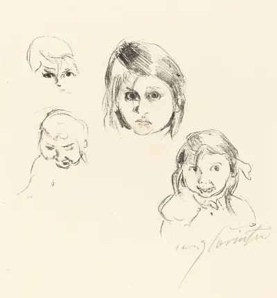 Heads of Children (Kinderköpfe) von Lovis Corinth