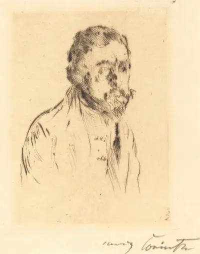 Hermann Struck (Porträttstudie H. St.) av Lovis Corinth