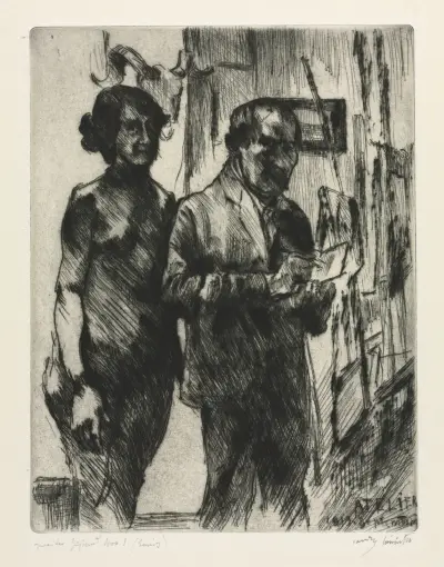 In the Studio von Lovis Corinth
