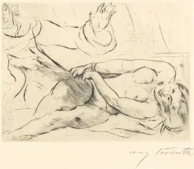 Josef och Potifars hustru – II av Lovis Corinth