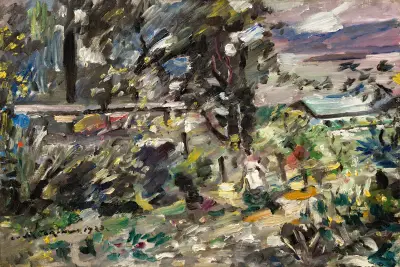 Lake Walchen, Silver Path von Lovis Corinth