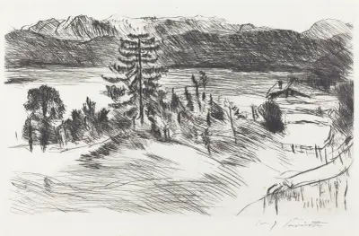 Stor Walchensee-landskapsvy av Lovis Corinth