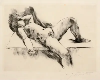 Liegender weiblicher Akt III von Lovis Corinth