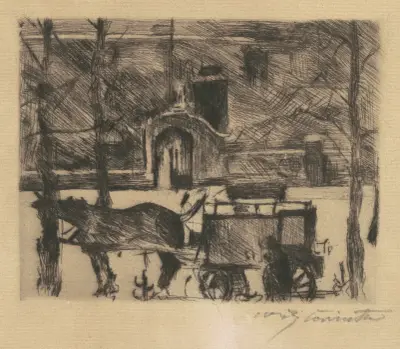 Milchwagen (Milk Wagon) von Lovis Corinth