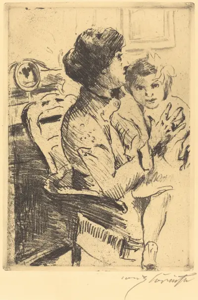 Mor och barn av Lovis Corinth