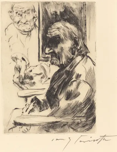 Gammal man av Lovis Corinth