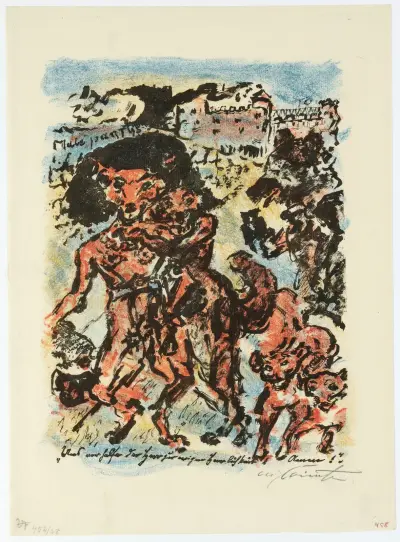 Reinecke Mit Frau Und Kindern, Stolz Über Seine Erhöhung Zum Kanzler Des Reiches von Lovis Corinth