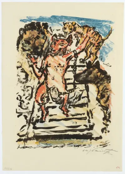 Reinecke, Mit Ketten Gefesselt, Erwartet Seine Hinrichtung von Lovis Corinth