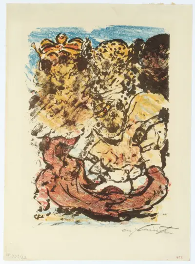 Reinecke Vor König Nobel Und Seiner Gattin, Braun Dem Bären Und Dem Kater Hinze von Lovis Corinth