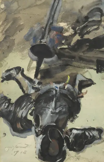 Ritterrüstung Und Schwert (Suit Of Armour And Sword) von Lovis Corinth